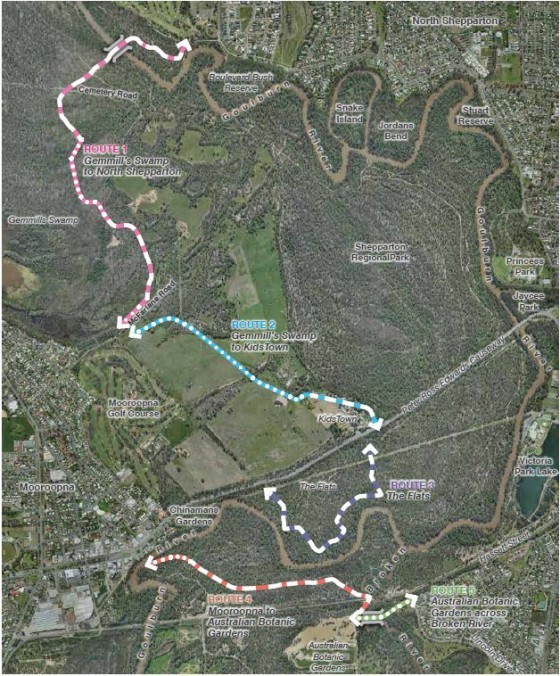 Five proposed new paths